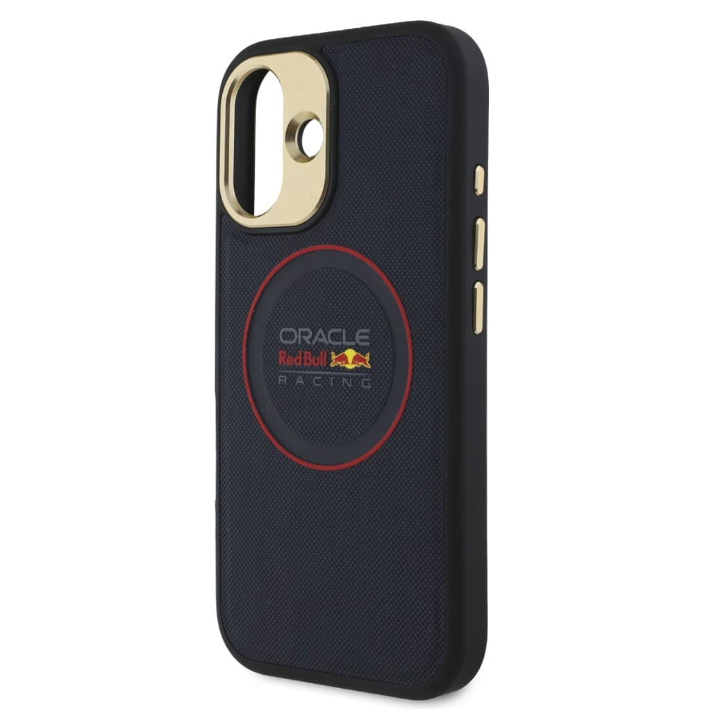 Zadní kryt Red Bull PU Leather Red Ring MagSafe pro iPhone 16 Navy - náhled 4