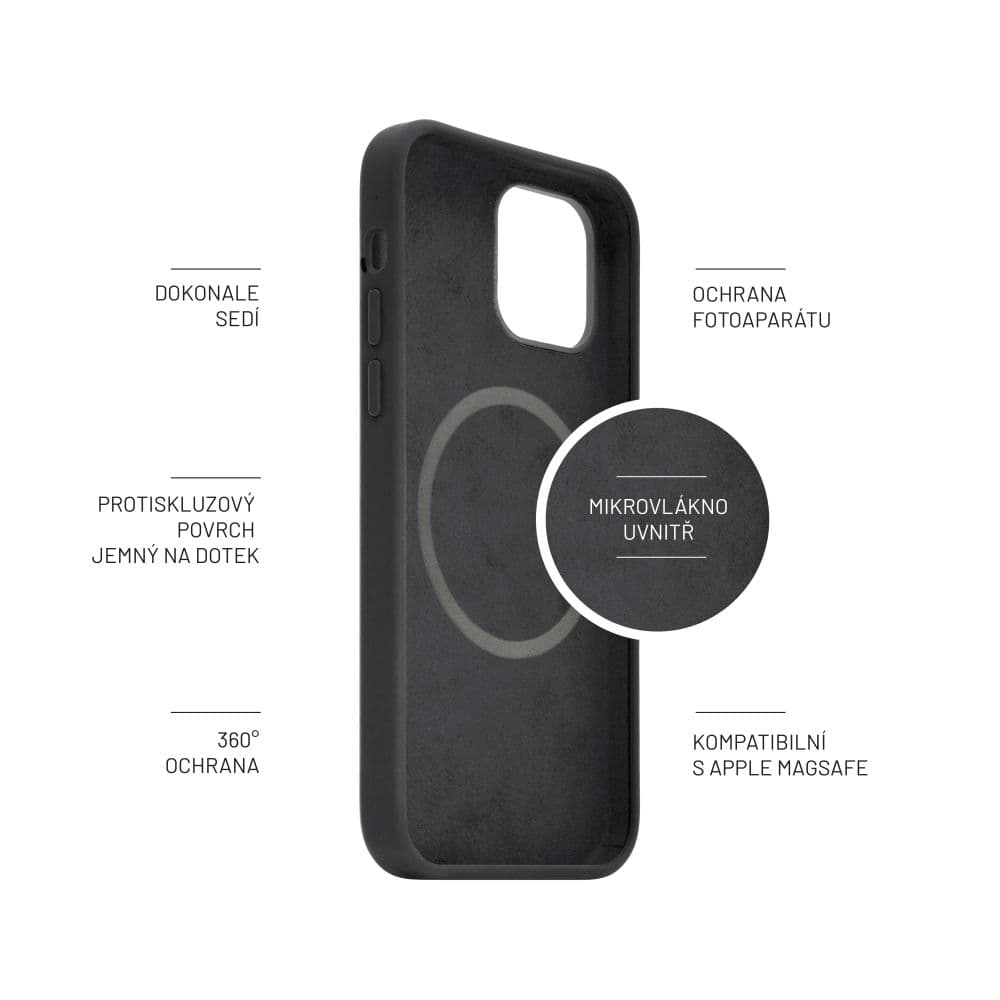Zadní kryt FIXED MagFlow s podporou MagSafe pro Samsung Galaxy S25 Ultra, černý - náhled 4