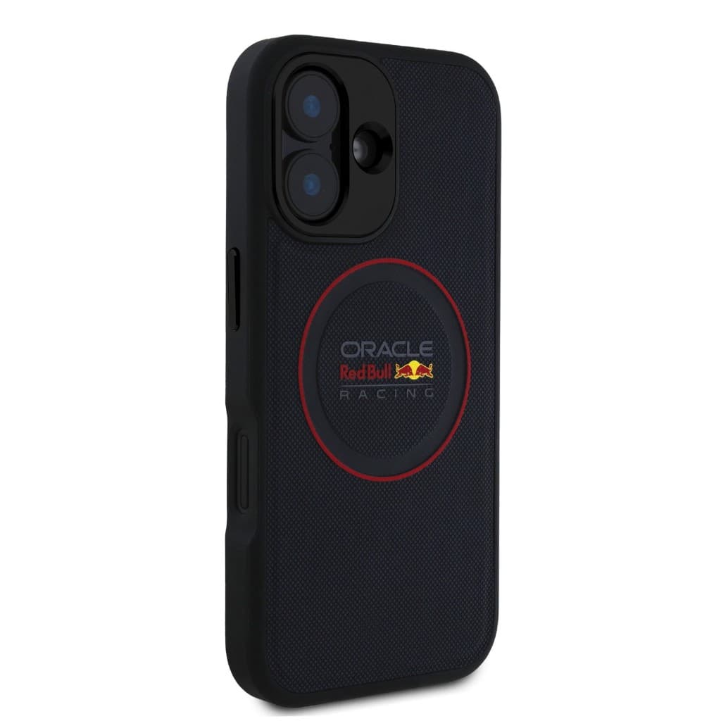 Zadní kryt Red Bull PU Leather Red Ring MagSafe pro iPhone 16 Plus Navy - náhled 4