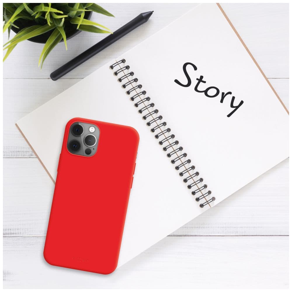 Zadní pogumovaný kryt FIXED Story pro Xiaomi Redmi Note 14 5G, červený - náhled 4