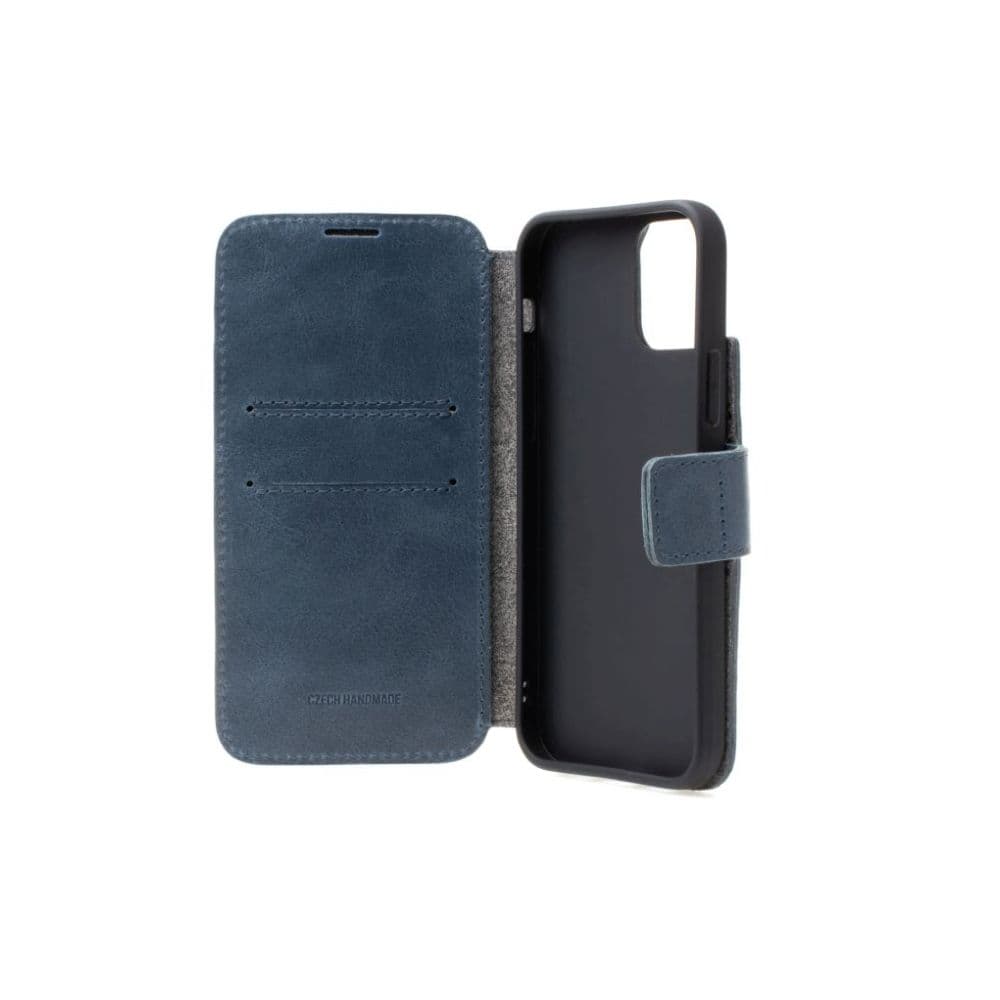 Kožené pouzdro typu kniha FIXED ProFit pro Samsung Galaxy S25 Ultra, modré - náhled 4