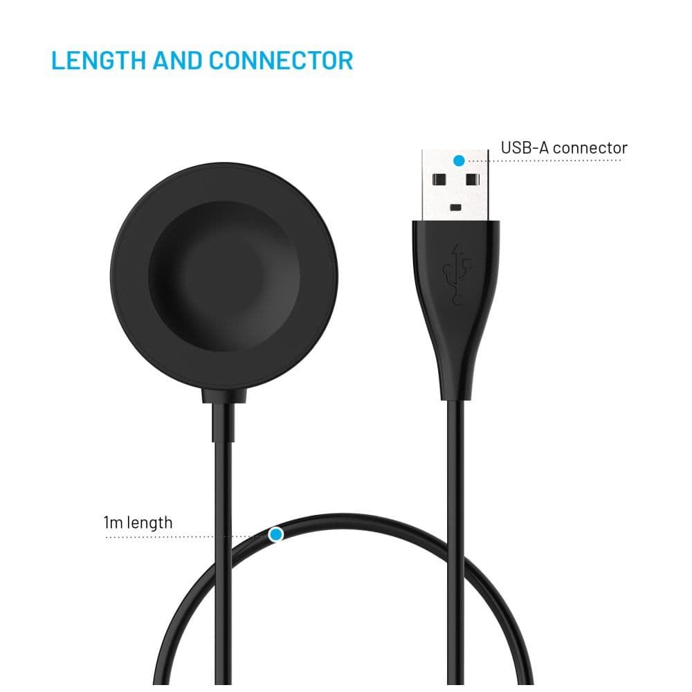 Nabíjecí kabel FIXED USB-A pro Huawei Watch GT 2 Pro-3-3 Pro-4-4 Pro-5-5 Pro, černý - náhled 4
