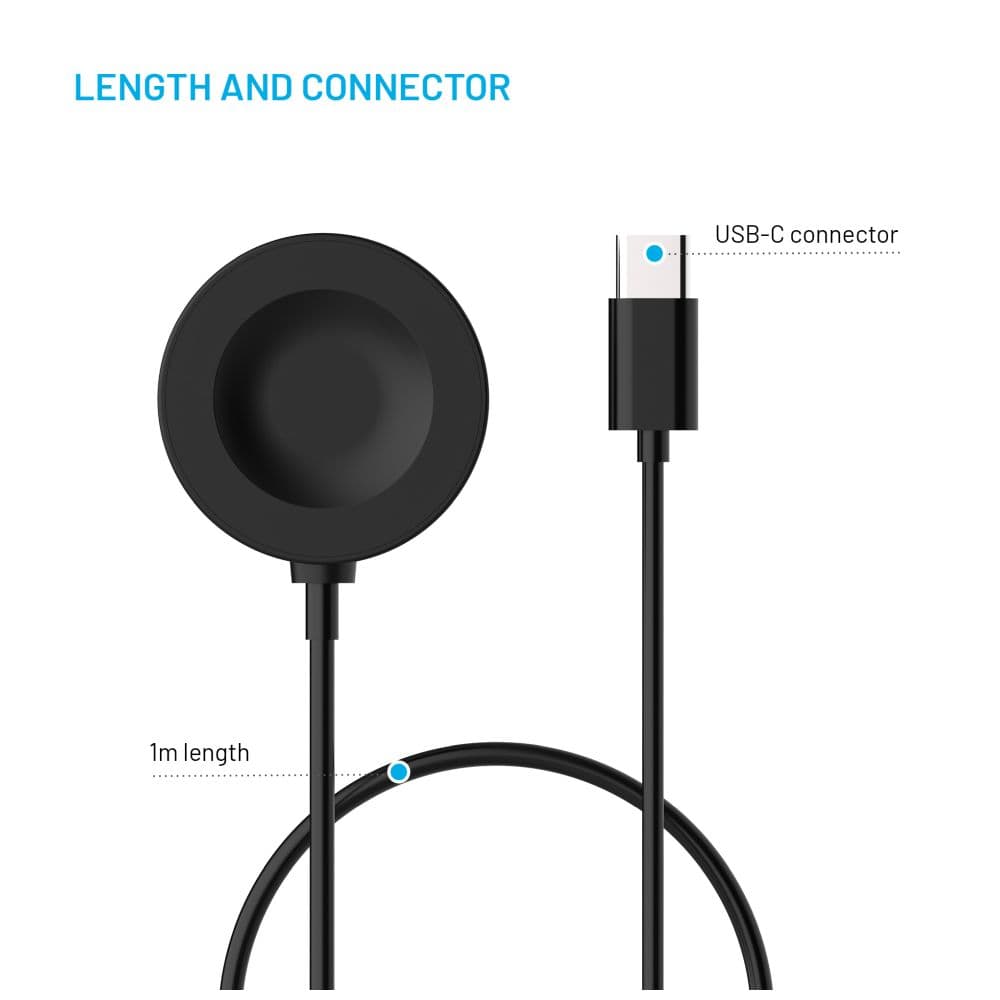 Nabíjecí kabel FIXED USB-C pro Huawei Watch GT 2 Pro-3-3 Pro-4-4 Pro-5-5 Pro, černý - náhled 4
