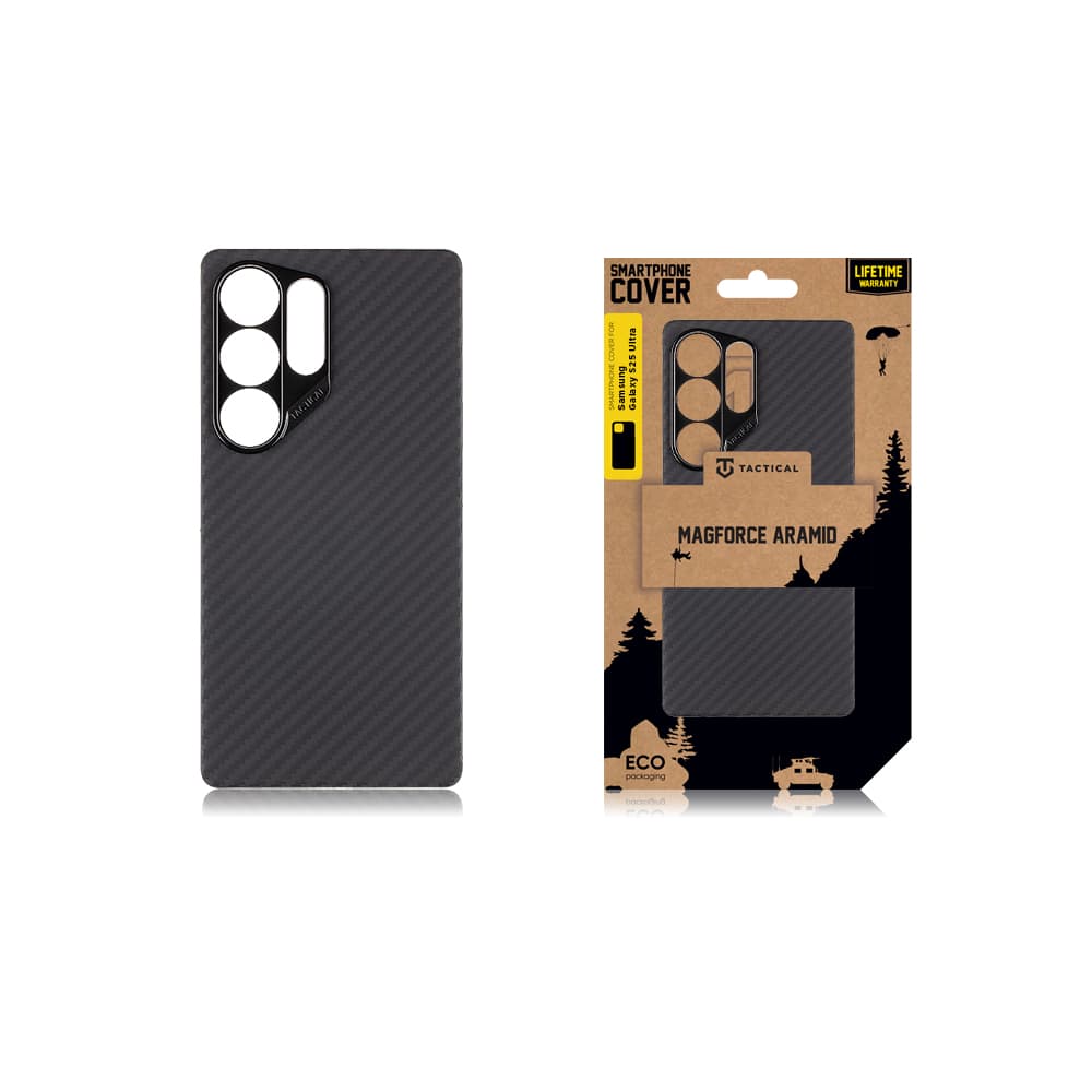 Zadní kryt Tactical MagForce Aramid  pro Samsung Galaxy S25 Ultra Black - náhled 4