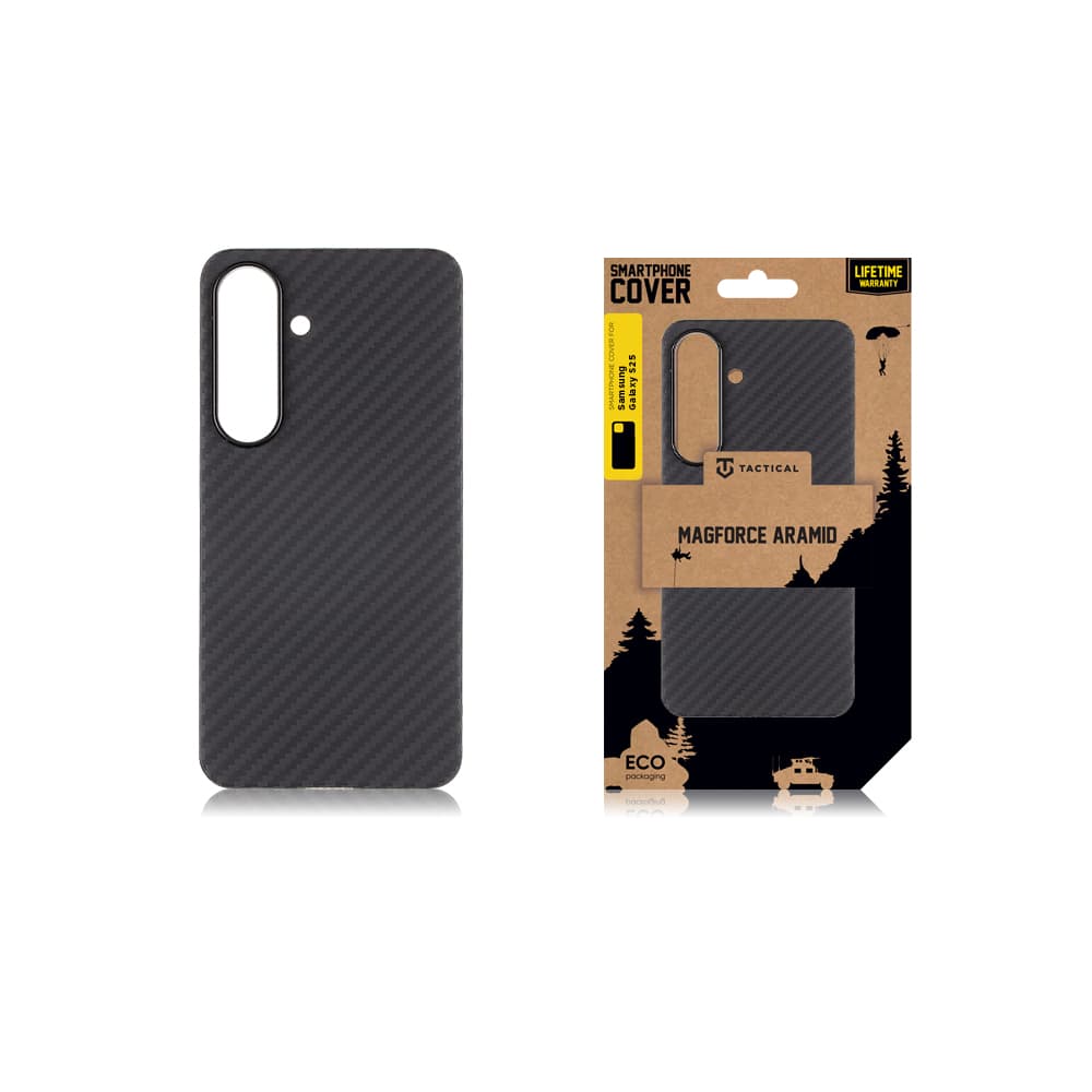 Zadní kryt Tactical MagForce Aramid pro Samsung Galaxy S25 Black - náhled 4