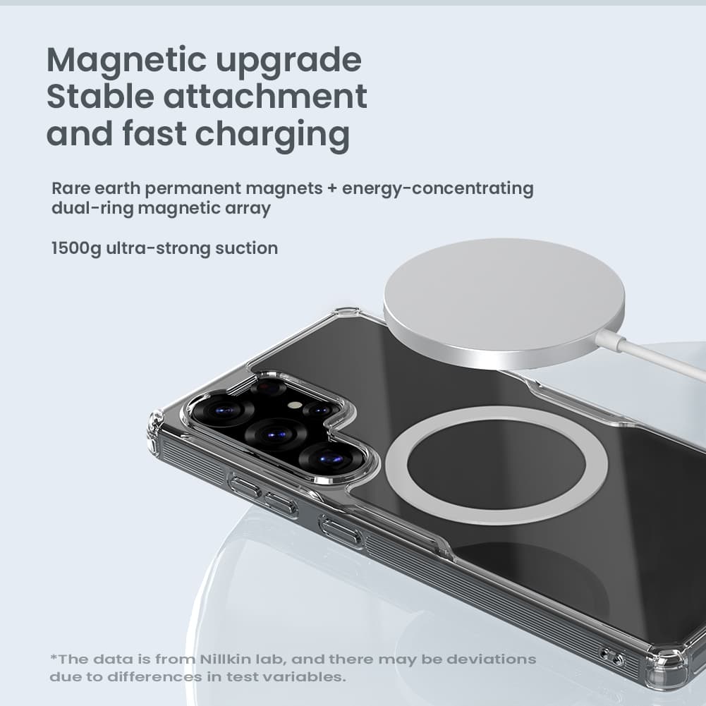 Zadní kryt Nillkin Nature TPU PRO Magnetic pro Samsung Galaxy S25 Ultra Transparent - náhled 4