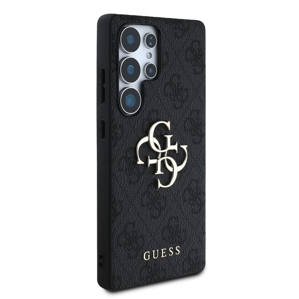 Zadní kryt Guess PU 4G Metal Logo pro Samsung Galaxy S25 Ultra Grey - náhled 4