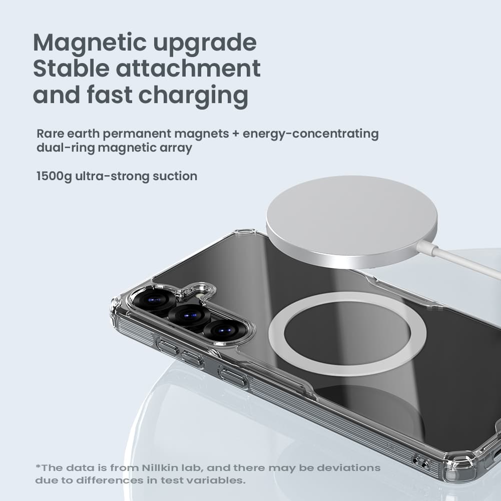 Zadní kryt Nillkin Nature TPU PRO Magnetic pro Samsung Galaxy S25 Transparent - náhled 4