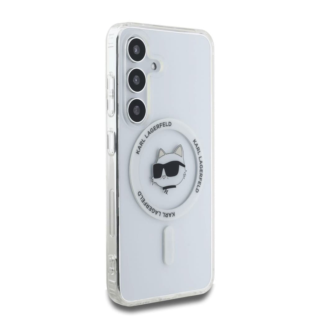 Zadní kryt Karl Lagerfeld IML Choupette Head MagSafe pro Samsung Galaxy S25 Transparent - náhled 4