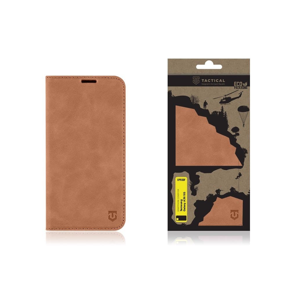 Knížkové pouzdro Tactical Xproof pro Samsung Galaxy A36 5G Mud Brown - náhled 4