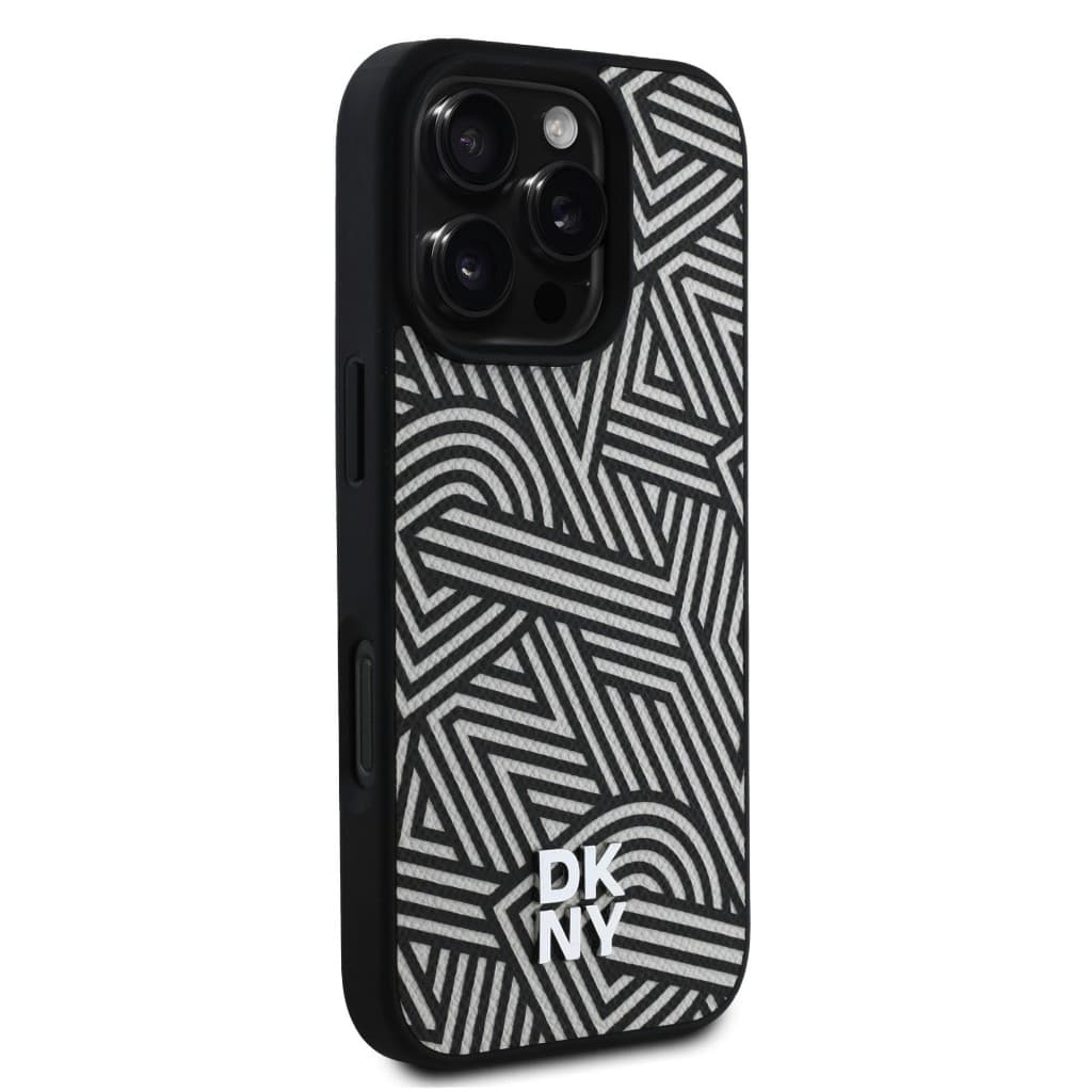 Zadní kryt DKNY PU Leather Crosswalk Pattern Magsafe pro iPhone 16 Pro Ivory - náhled 4