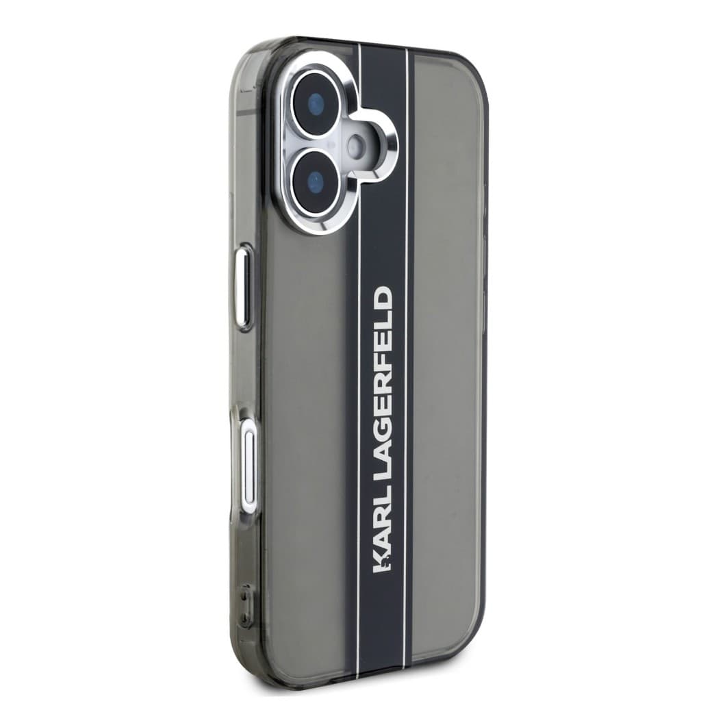 Zadní kryt Karl Lagerfeld IML Stripe Logo pro iPhone 16 Black - náhled 4
