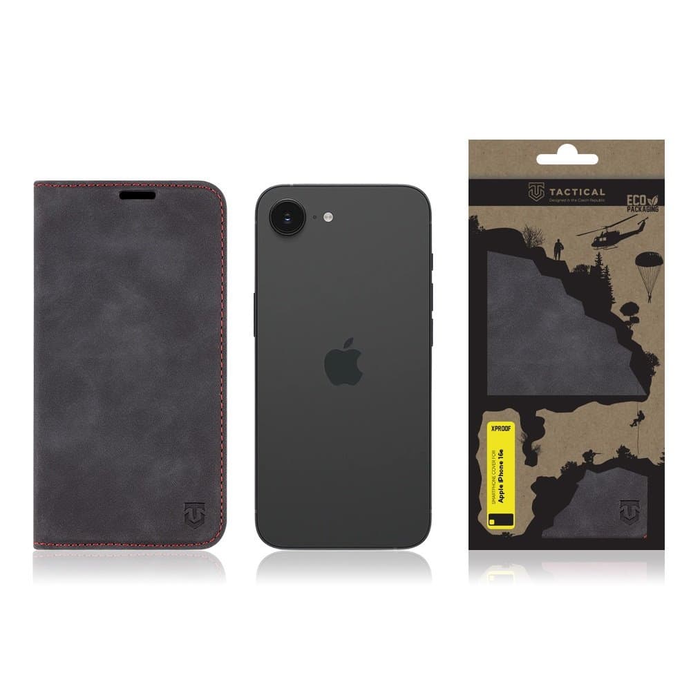 Knížkové pouzdro Tactical Xproof pro Apple iPhone 16e Black Hawk - náhled 4