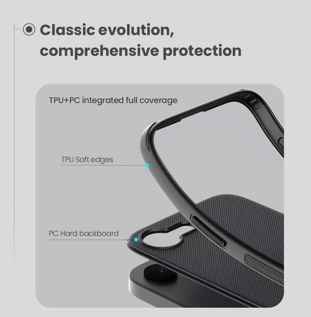 Zadní kryt Nillkin Super Frosted PRO pro Apple iPhone 16e Black - náhled 4