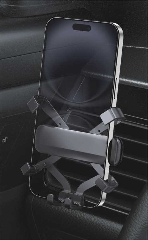 Držák Swissten Gravity S-Grip G3-AV4 do ventilace černý - náhled 4