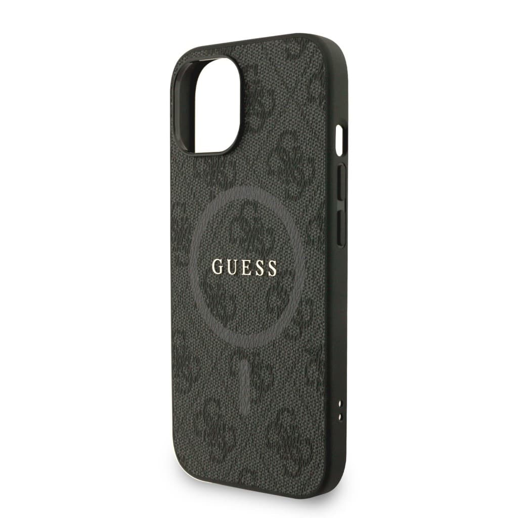 Zadní kryt Guess PU Leather 4G Colored Ring Strap MagSafe pro iPhone 13 Black - náhled 4
