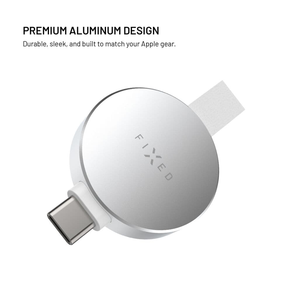 Nabíjecí USB-C adaptér FIXED Orb 2 pro Apple Watch s podporou rychlonabíjení, bílý - náhled 4