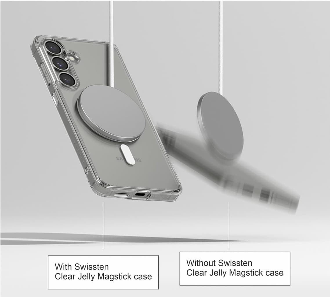 Zadní kryt Swissten Clear Jelly Magstick pro Samsung Galaxy S26 Plus transparentní - náhled 4