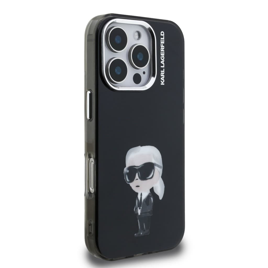Zadní kryt Karl Lagerfeld IML Aquarelle Karl pro iPhone 16 Pro Black - náhled 4