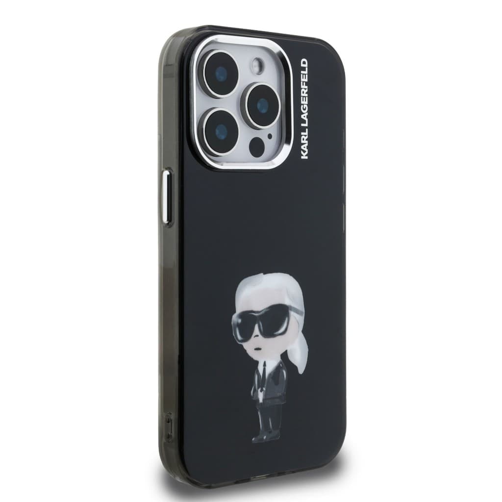 Zadní kryt Karl Lagerfeld IML Aquarelle Karl pro iPhone 15 Pro Max Black - náhled 4