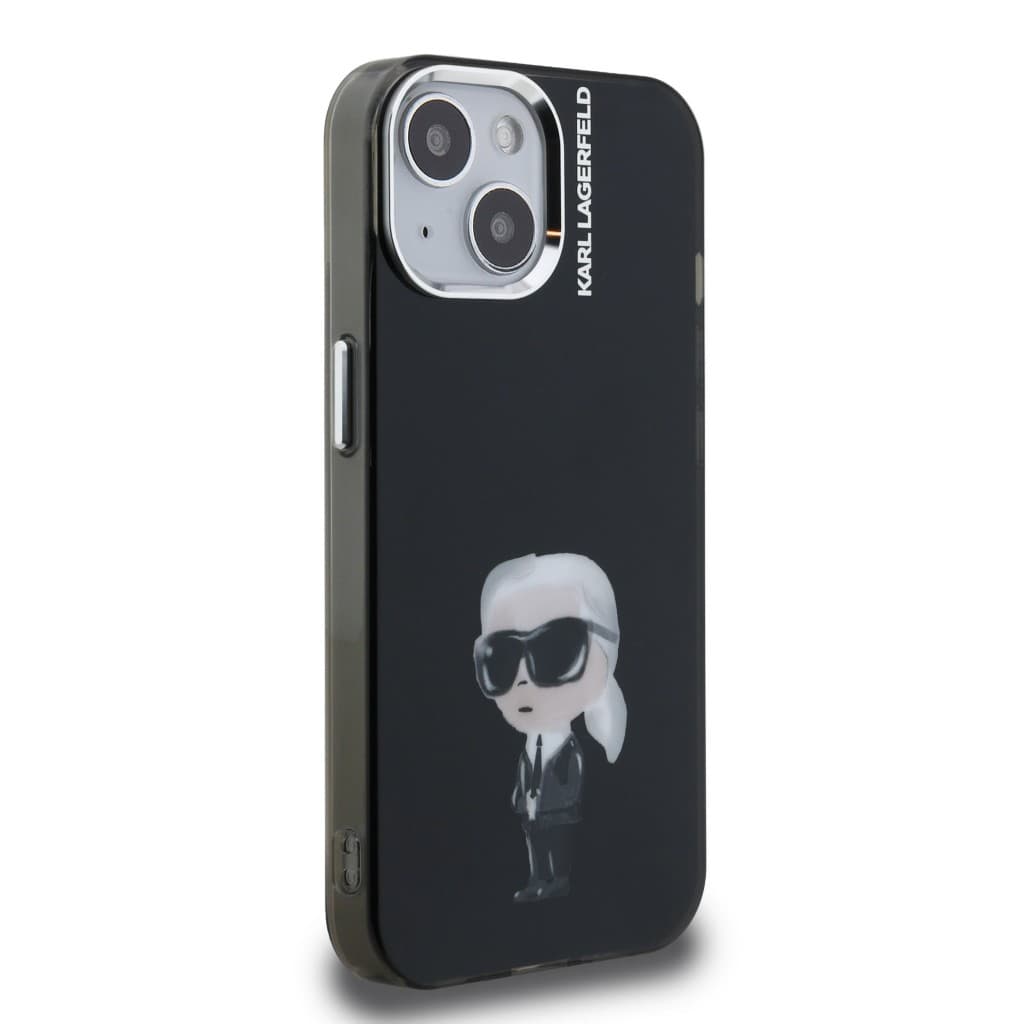 Zadní kryt Karl Lagerfeld IML Aquarelle Karl pro iPhone 15 Black - náhled 4