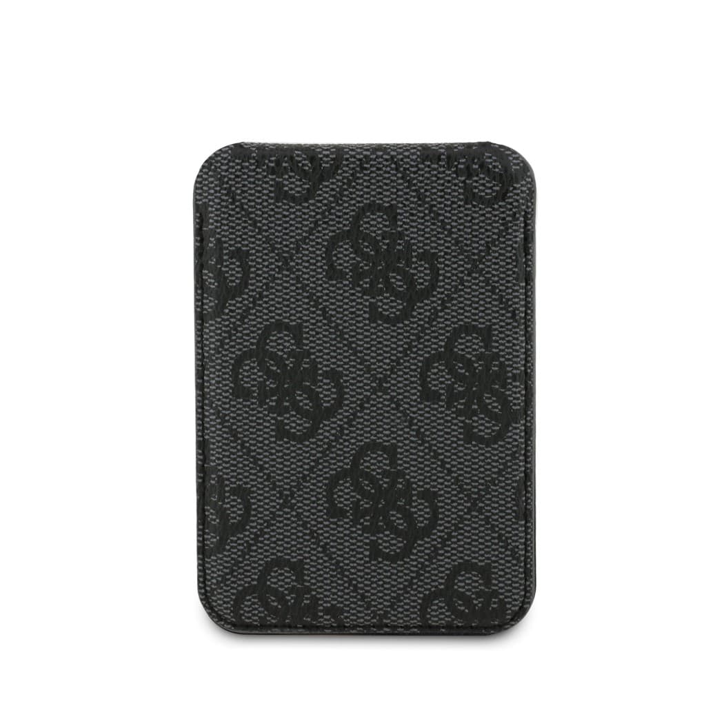 Pouzdro na karty se stojanem Guess 4G Metal Logo MagSafe Cardslot Black - náhled 4