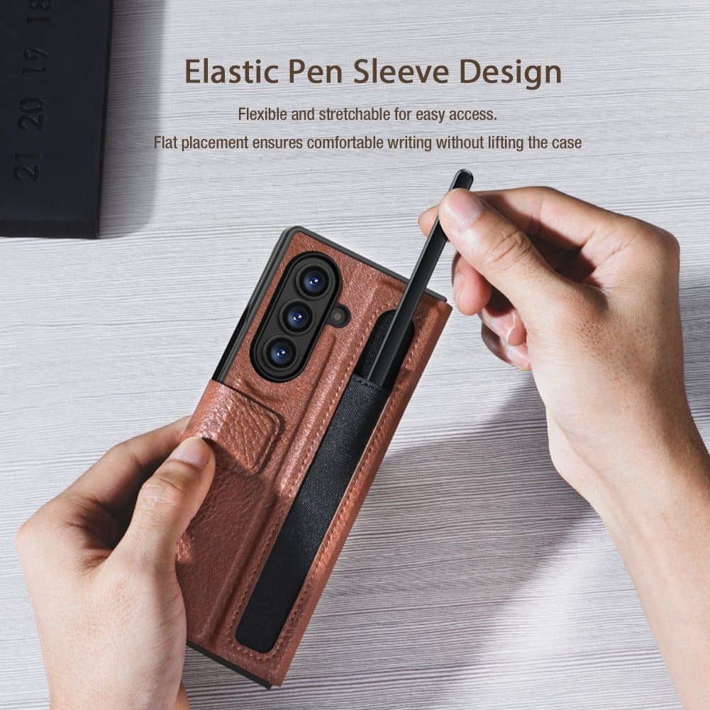 Knížkové pouzdro Nillkin Aoge pro Samsung Galaxy Z Fold 7 Black - náhled 4