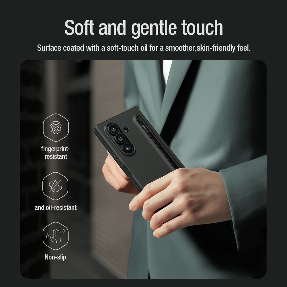 Zadní kryt Nillkin Flex Pure Fold Pen Slot pro Samsung Galaxy Z Fold 7 Black - náhled 4