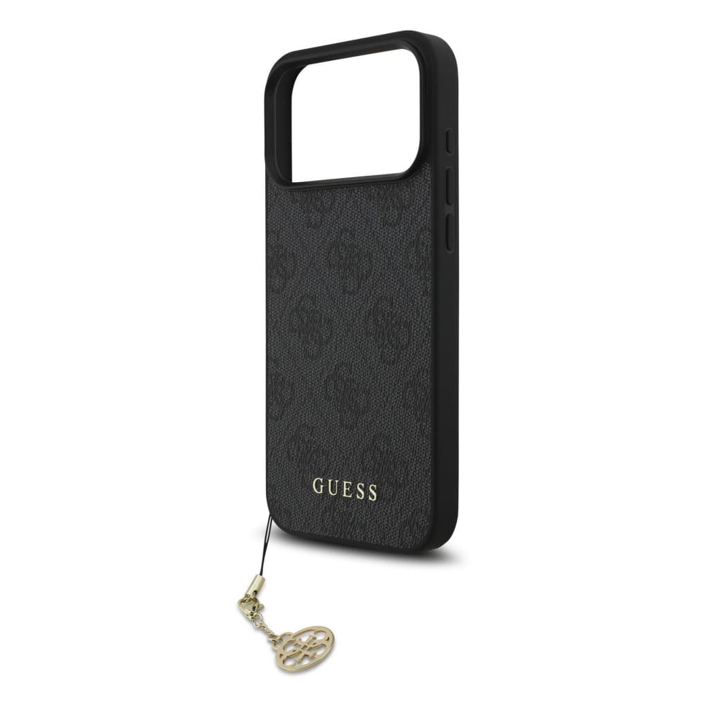 Zadní kryt Guess 4G Charm pro iPhone 17 Pro Max Tone on Tone Grey - náhled 4