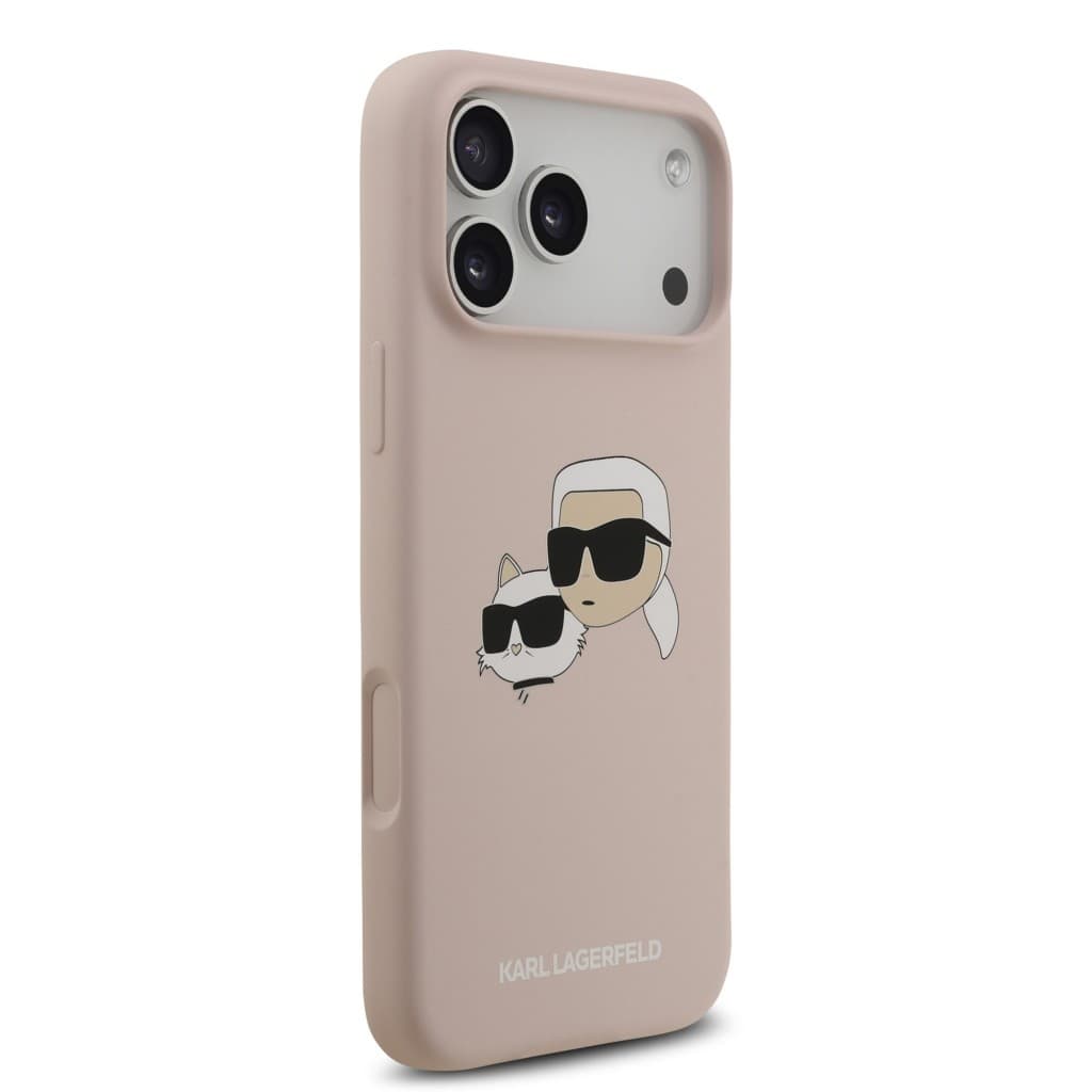Zadní kryt Karl Lagerfeld Liquid Silicone Double Heads MagSafe pro iPhone 17 Pro Max Pink - náhled 4