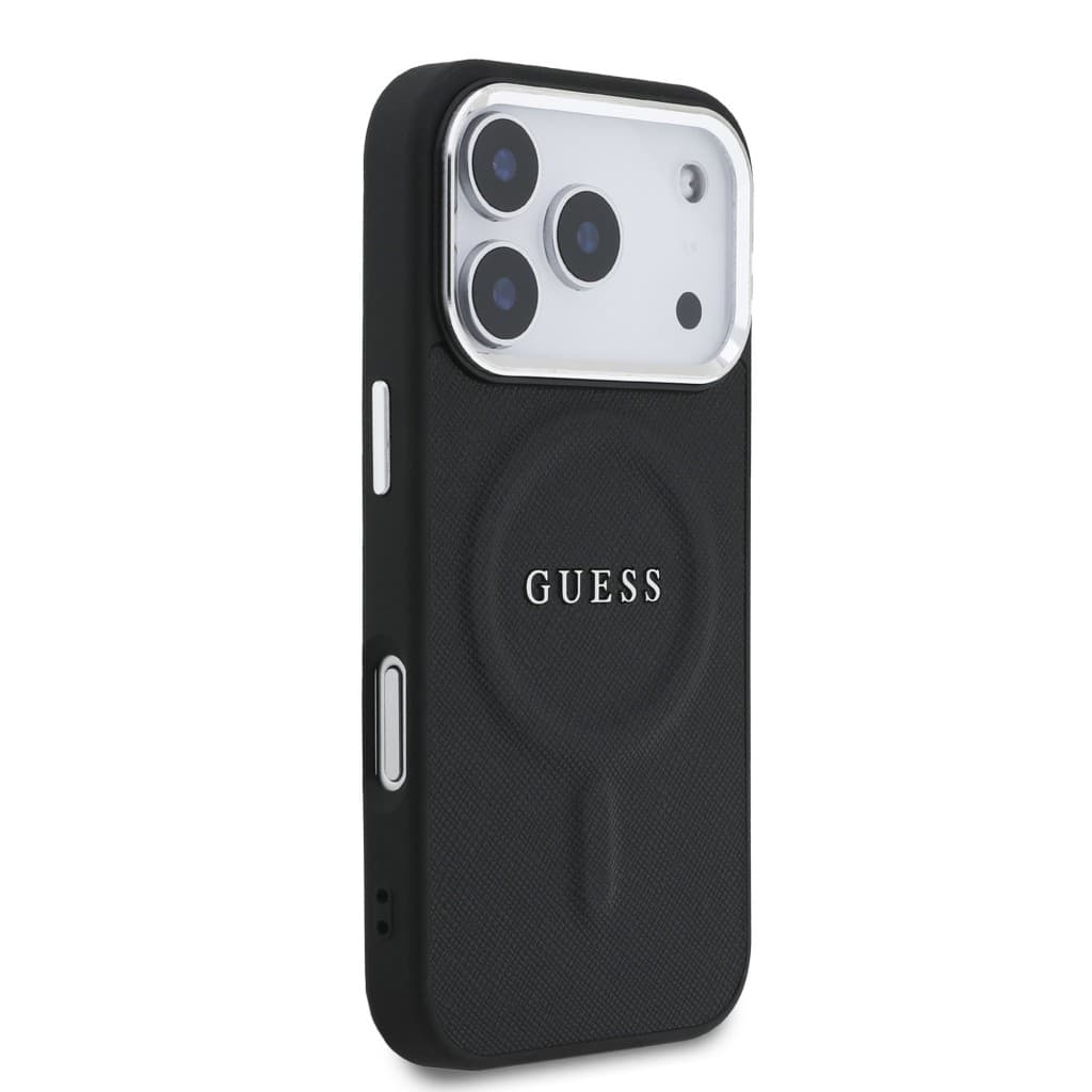 Zadní kryt Guess PU Saffiano MagSafe pro iPhone 17 Pro Black - náhled 4