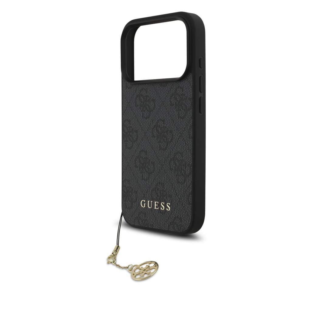 Zadní kryt Guess 4G Charm pro iPhone 17 Pro Tone on Tone Grey - náhled 4