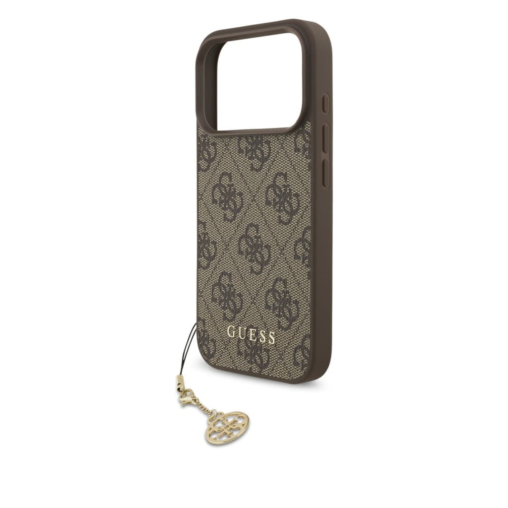 Zadní kryt Guess 4G Charm pro iPhone 17 Pro Tone on Tone Brown - náhled 4