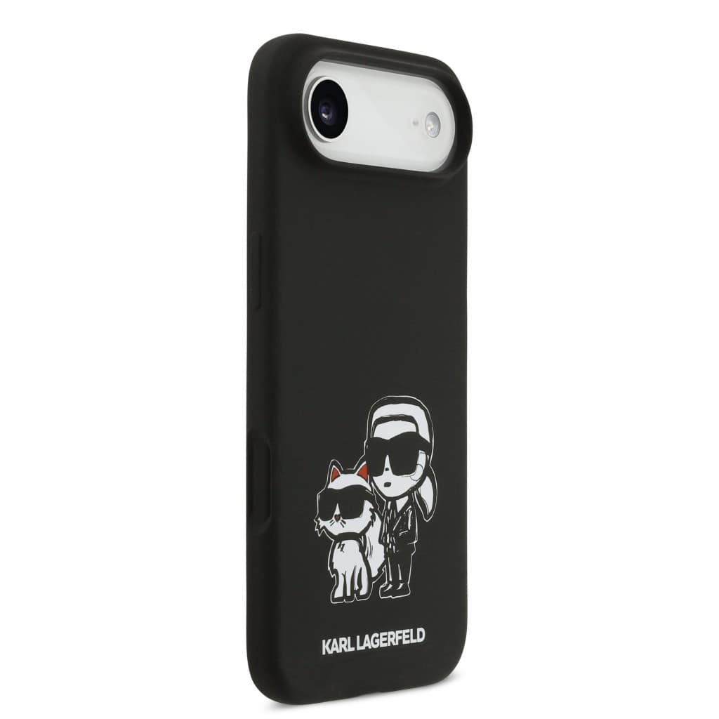 Zadní kryt Karl Lagerfeld Liquid Silicone K&amp;CH Sketch MagSafe pro iPhone 17 Air Black - náhled 4