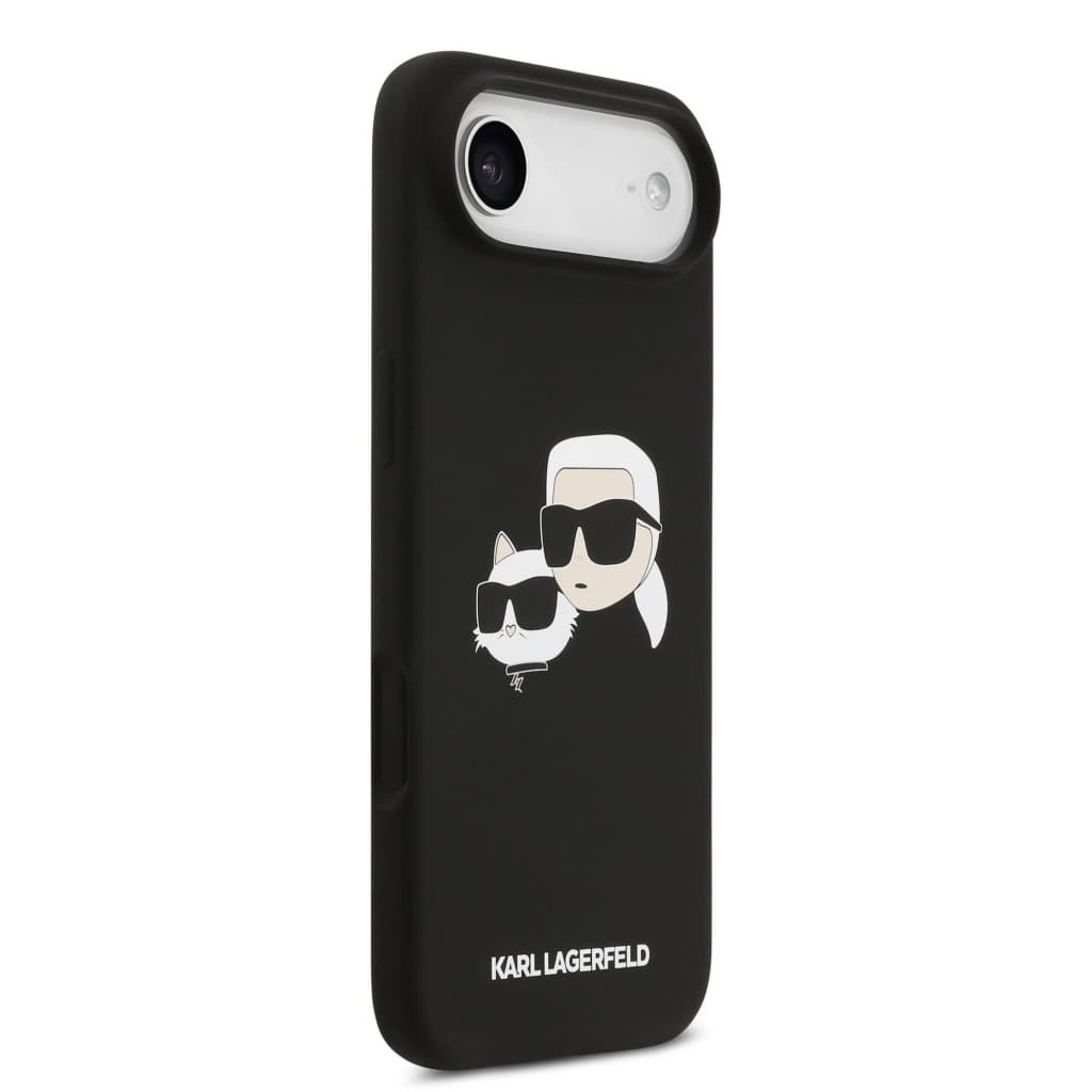 Zadní kryt Karl Lagerfeld Liquid Silicone Double Heads MagSafe pro iPhone 17 Air Black - náhled 4