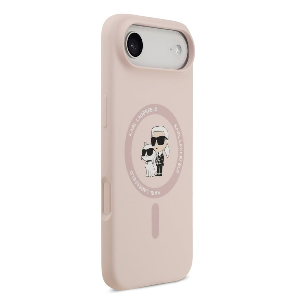 Zadní kryt Karl Lagerfeld Liquid Silicone Karl and Choupette MagSafe pro iPhone 17 Air Pink - náhled 4