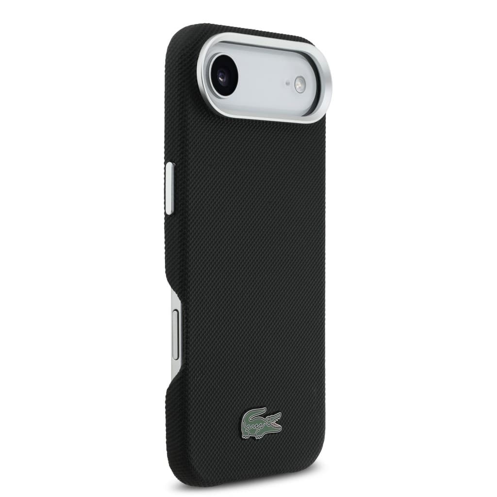 Zadní kryt Lacoste Iconic Petit Pique Metal Logo MagSafe pro iPhone 17 Air Black - náhled 4