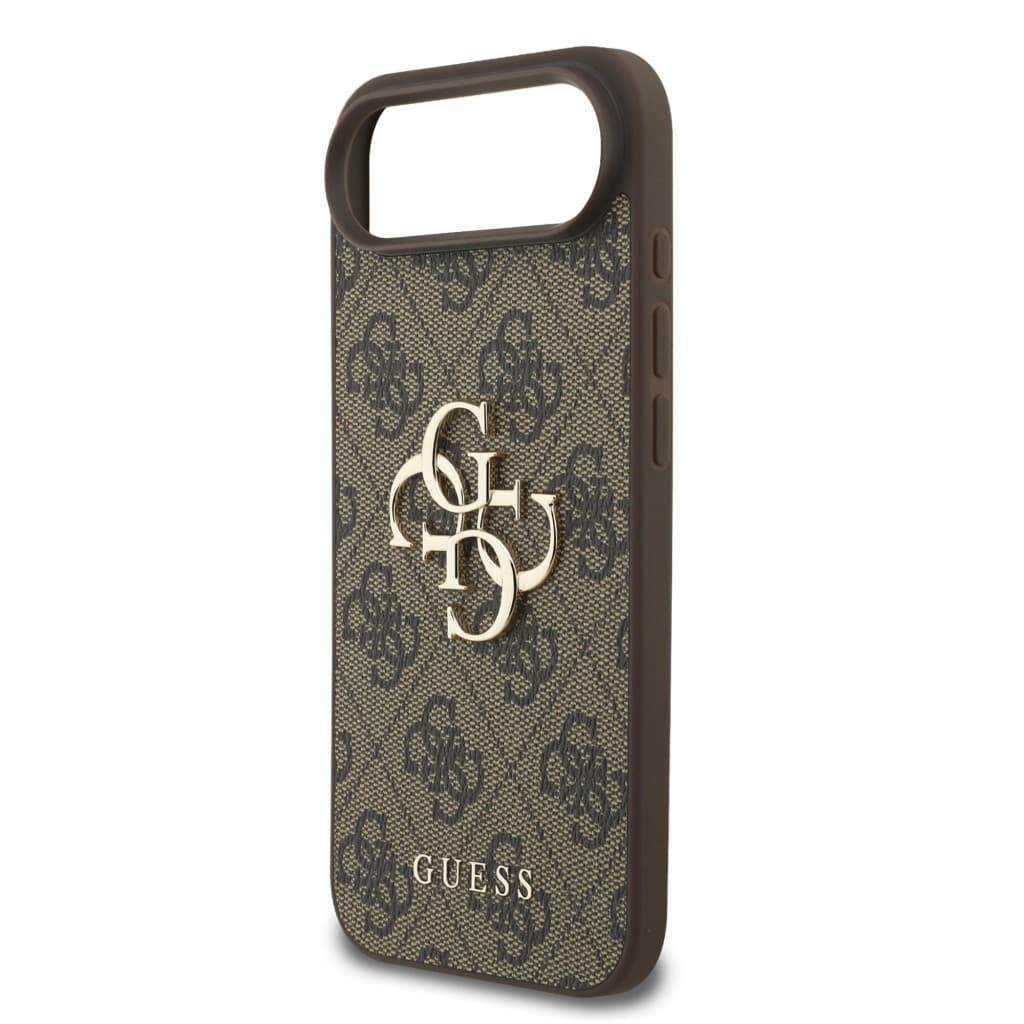 Zadní kryt Guess PU 4G Metal Logo Strap pro iPhone 17 Air Brown - náhled 4