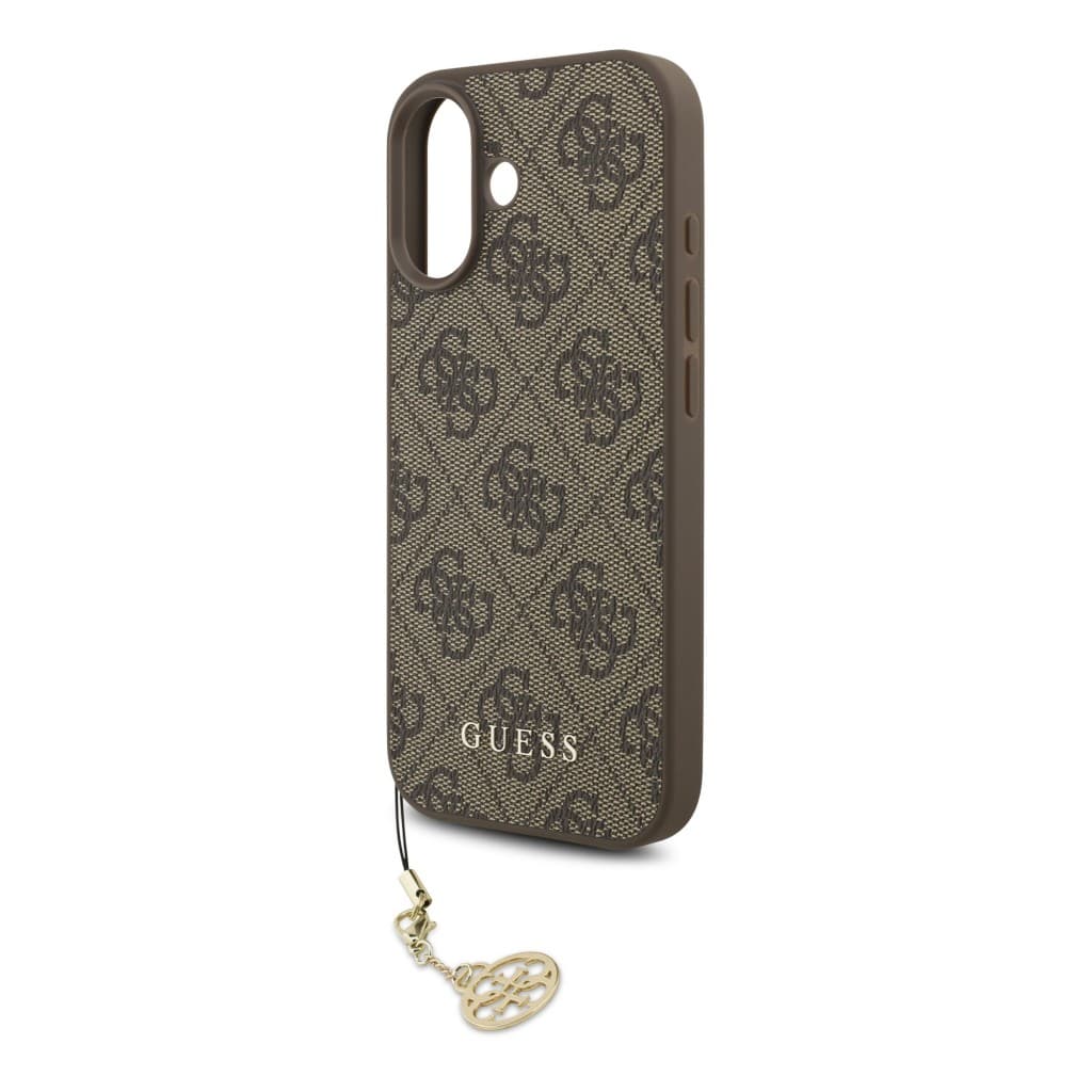 Zadní kryt Guess 4G Charm pro iPhone 17 Tone on Tone Brown - náhled 4