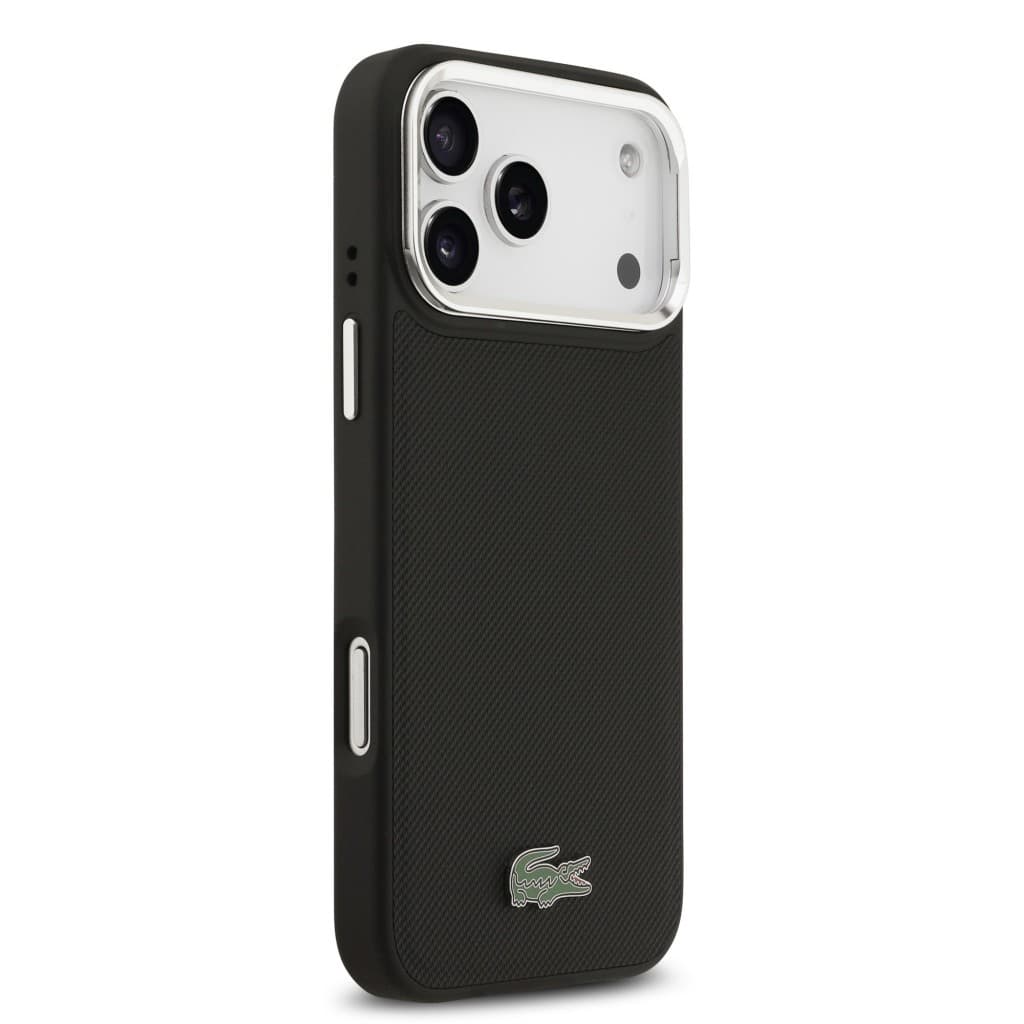 Zadní kryt Lacoste Iconic Petit Pique Camera Stand MagSafe pro iPhone 17 Pro Max Black - náhled 4