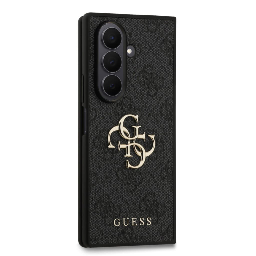 Zadní kryt Guess PU 4G Metal Logo pro Samsung Galaxy Z Fold 7 Grey - náhled 4