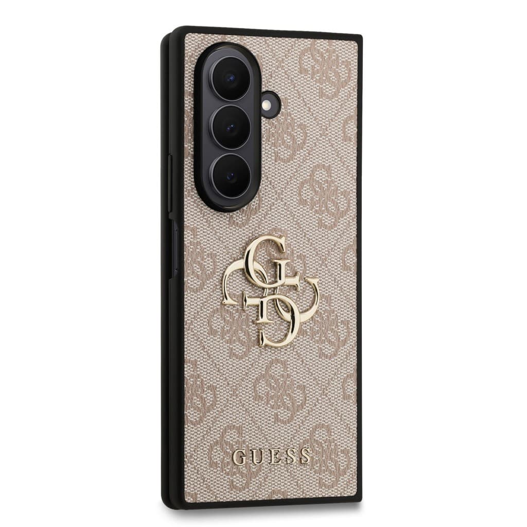 Zadní kryt Guess PU 4G Metal Logo pro Samsung Galaxy Z Fold 7 Pink - náhled 4
