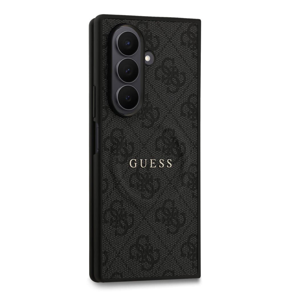 Zadní kryt Guess PU Leather 4G Colored Ring Magnetic pro Samsung Galaxy Z Fold 7 Black - náhled 4