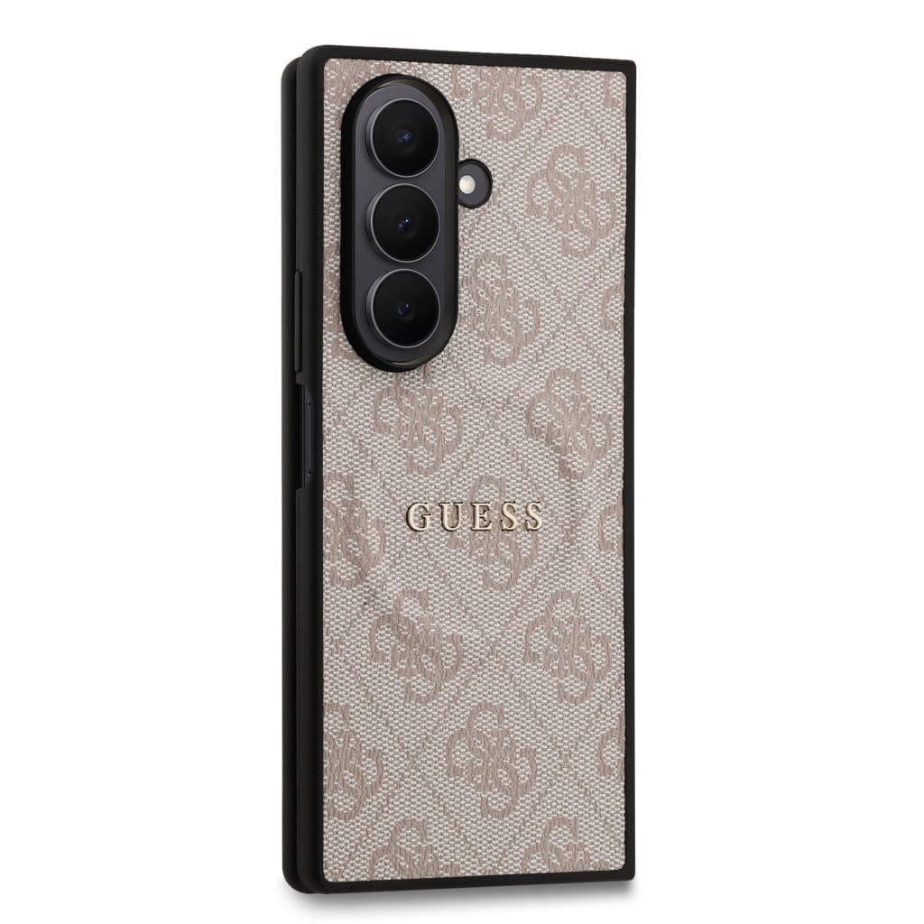 Zadní kryt Guess PU Leather 4G Colored Ring Magnetic pro Samsung Galaxy Z Fold 7 Pink - náhled 4