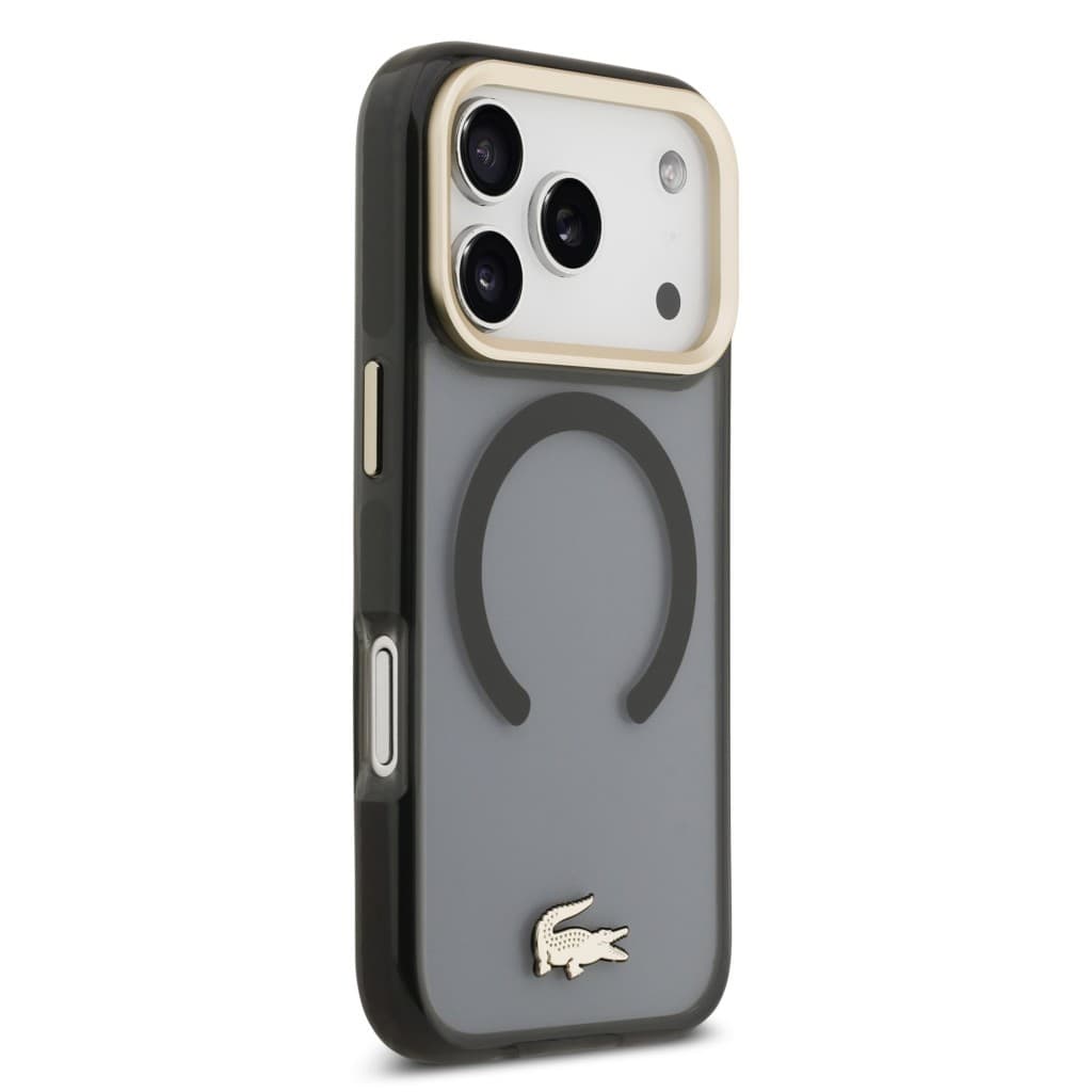 Zadní kryt Lacoste PC/TPU Frosted Finish Gold Logo MagSafe pro iPhone 17 Pro Black - náhled 4