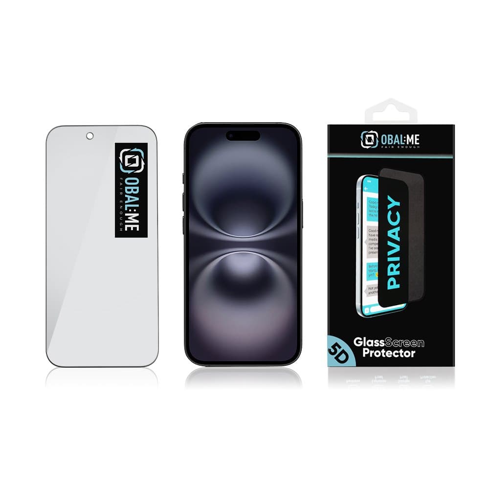 Tvrzené sklo OBAL:ME Privacy 5D pro Apple iPhone 17 Air Black - náhled 4