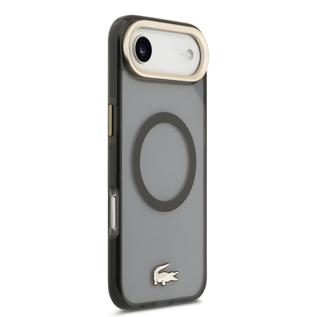 Zadní kryt Lacoste PC/TPU Frosted Finish Gold Logo MagSafe pro iPhone 17 Air Black - náhled 4