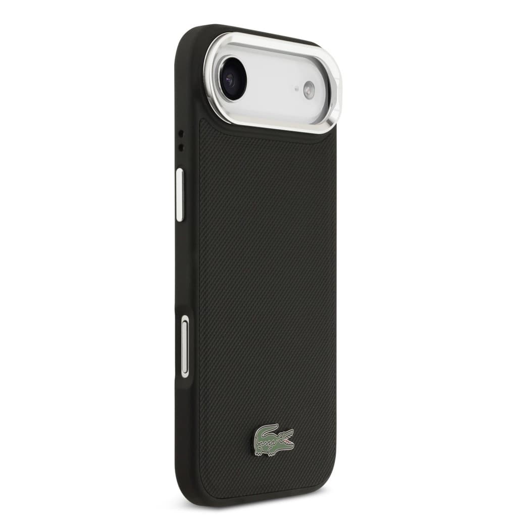 Zadní kryt Lacoste Iconic Petit Pique Camera Stand MagSafe pro iPhone 17 Air Black - náhled 4