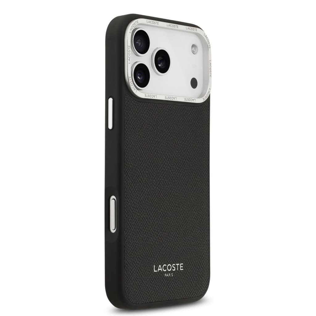 Zadní kryt Lacoste PU Leather Champs Elysees MagSafe pro iPhone 17 Pro Max Black - náhled 4