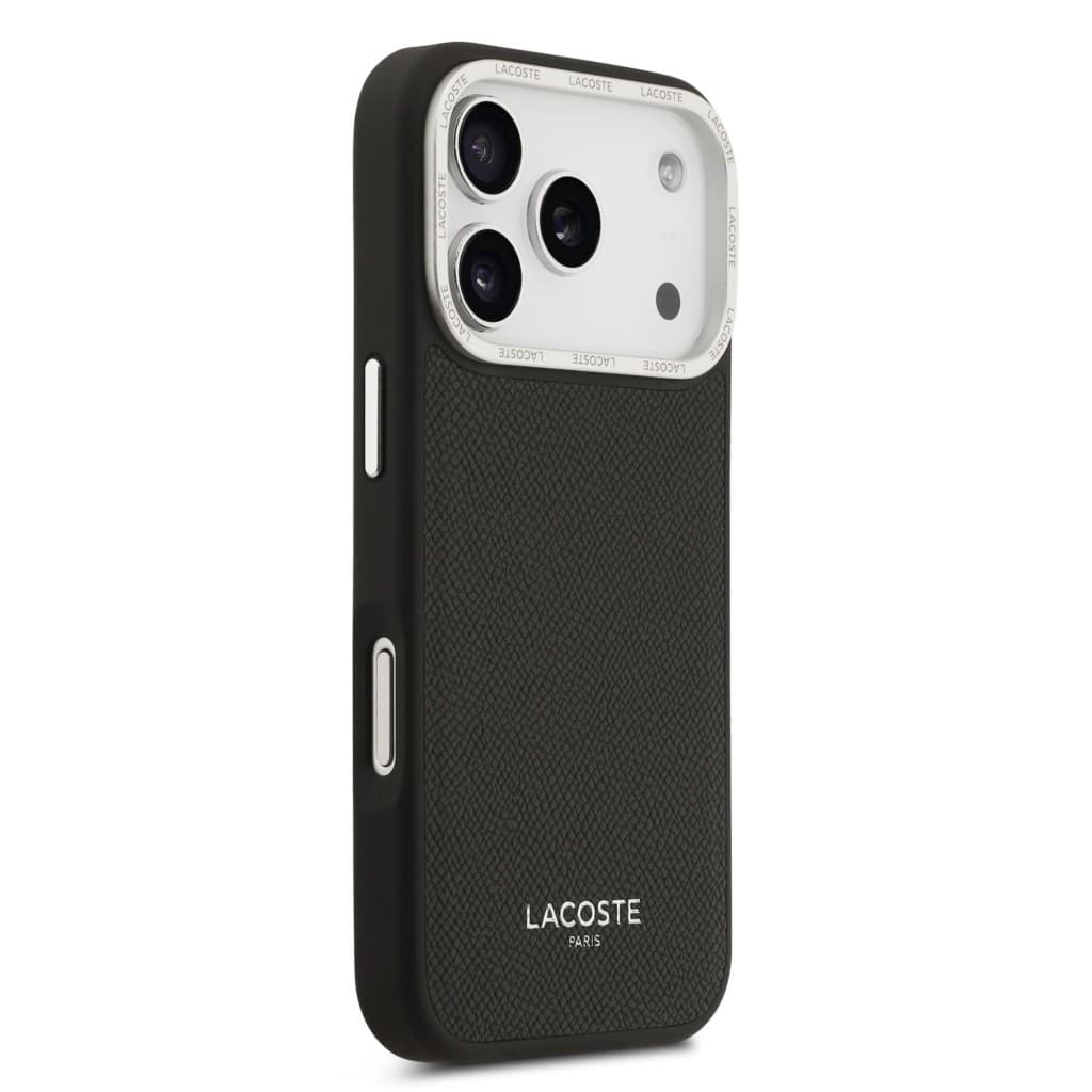 Zadní kryt Lacoste PU Leather Champs Elysees MagSafe pro iPhone 17 Pro Black - náhled 4